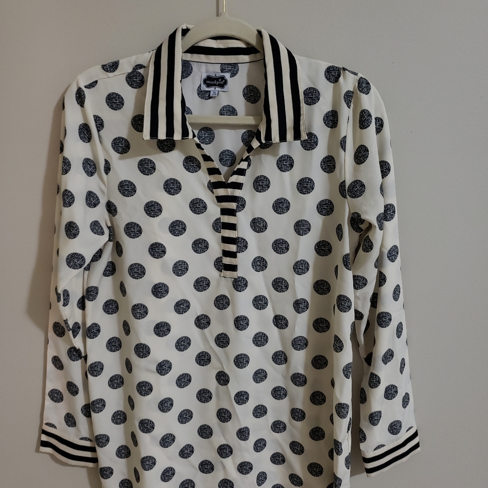 Mud Pie Tunic Top Size S 4-6